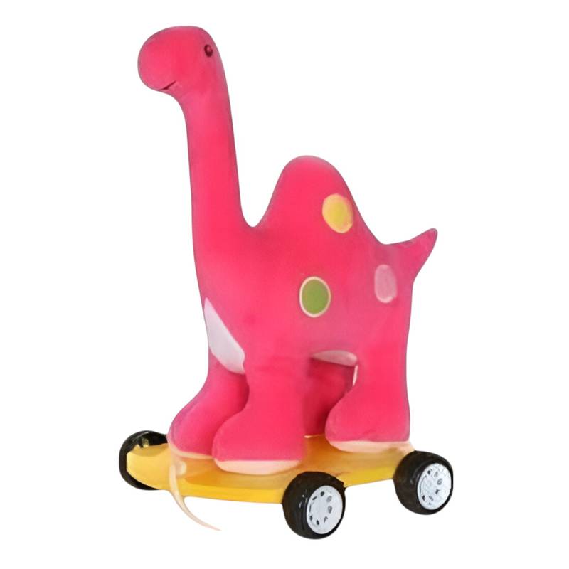 [JU7450] Arrastre dinosaurio de peluche, en caja varios colores