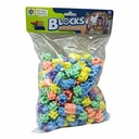 Bloques de plástico, 218 piezas, tubos hexagonales para encastrar, en bolsa