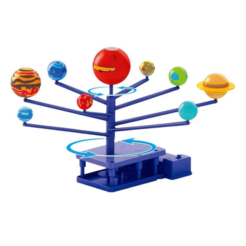 Juego de ciencia sistema solar giratorio con proyector, en caja