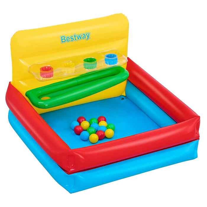 Pelotero piscina inflable didáctico con 15 pelotas Bestway, en caja