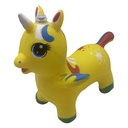 Inflable saltarín unicornio con sonido, varios colores