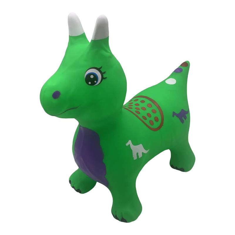 Inflable saltarín dinosaurio con sonido, varios colores
