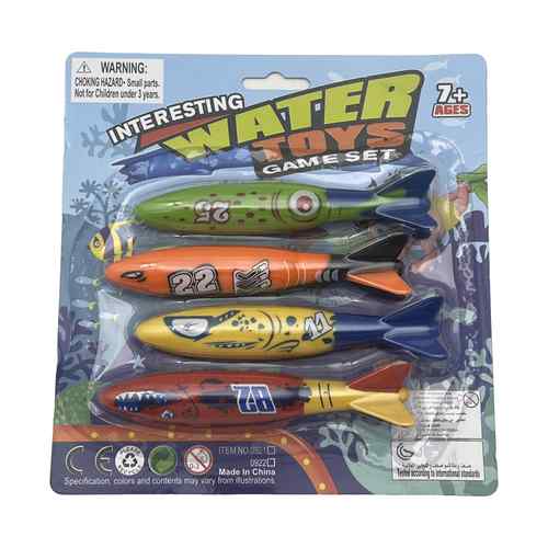 Juegos sumergibles para piscina x4, en blister