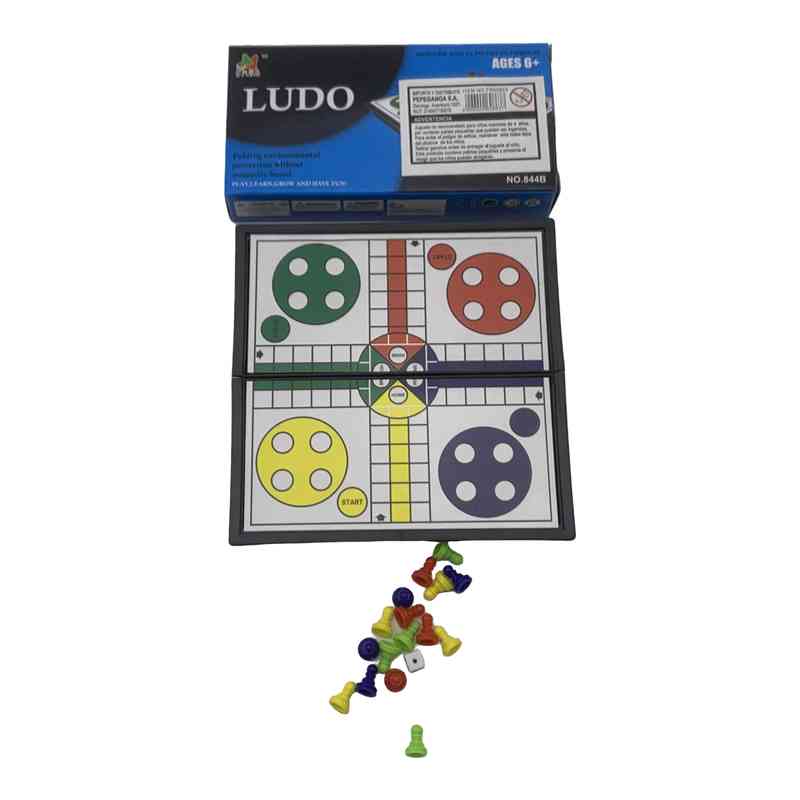 [JU7728] Juego de mesa, ludo, en caja