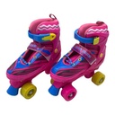 Patines 4 ruedas talle L, T 39/42 en caja