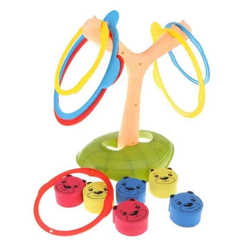 [JU7922] Juego de mesa, aros para embocar, juego de balance equilibrio y puntería, en caja