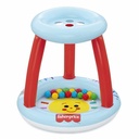 Pelotero inflable Bestway, con techo y 15 pelotas, en caja