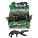 Animales de plástico cocodrilo telescópico, pinza CAJAx12