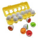 Didáctico huevos de encastre, 12 piezas