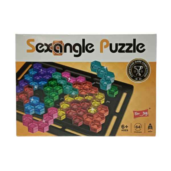 Puzzle de plástico, encastre figuras 3D, en caja
