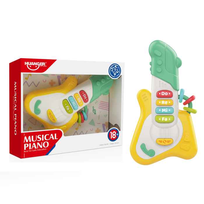 Didáctico guitarra con sonido, 3AAA, HUANGER, en caja
