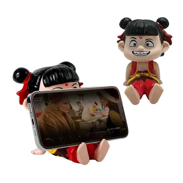 Muñeca ninja, soporte para celular, en bolsa