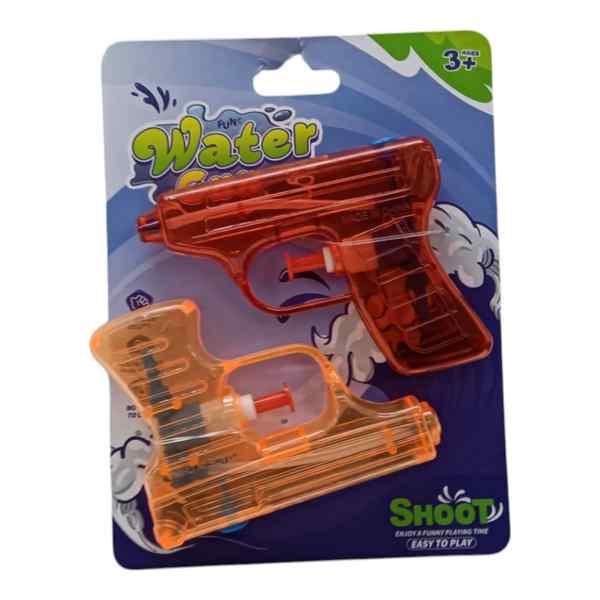 [JU8152] Pistola de agua, x2, en blister, varios colores