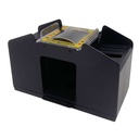 Dispensador barajador de naipes, automático 4 mazos, 6D, en caja