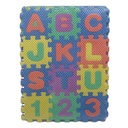 Puzzle de goma EVA, letras y números, en bolsa