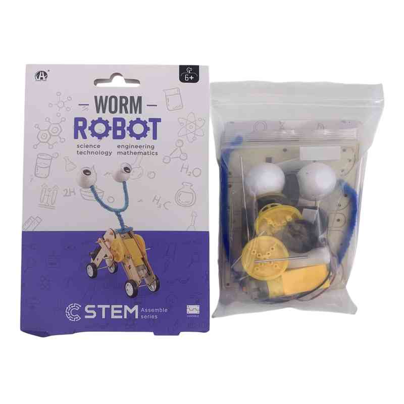 Puzzle 3D, de madera, robot 2AA en caja