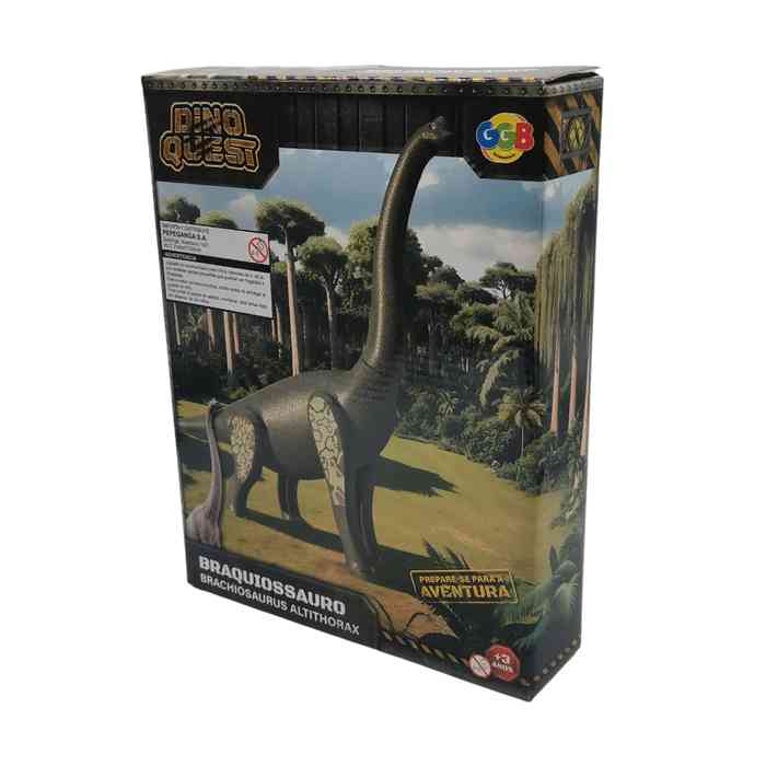 [JU8280] Puzzle 3D, 8 piezas de plástico, braquiosaurio, en caja