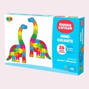 Puzzle de cartón, 26 piezas doble faz, diseño dinosaurio, en caja