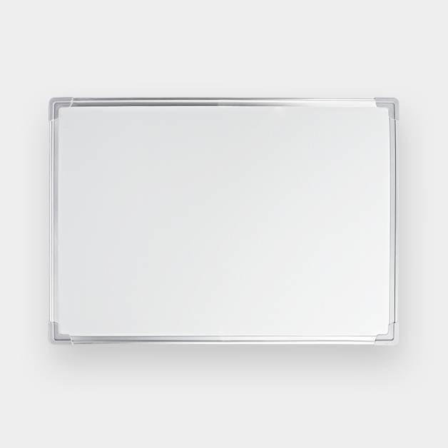 Pizarra blanca 1.2x2.4m, marco de aluminio, magnético con apoya borrador BEIFA