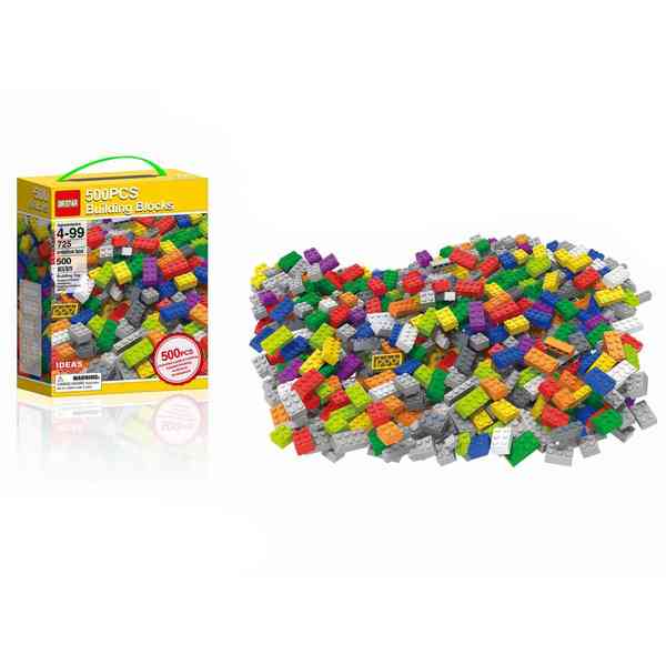 [JU8381] Bloques de plástico, 500 piezas, mini en caja