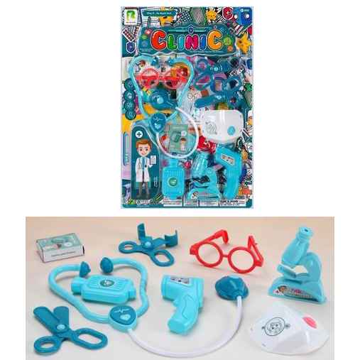 [JU8386] Set de doctor 9 piezas, en blister 2 colores