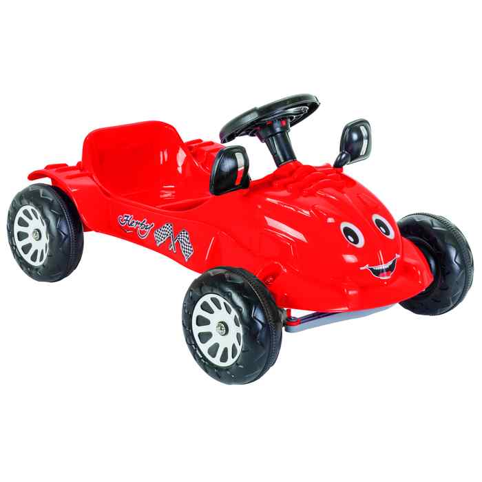 [JU8408] Auto a pedal, de plástico, ROJO