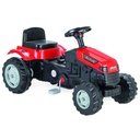 Bugui tractor a pedal, de plástico, en caja, ROJO