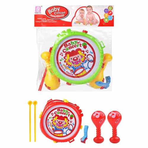 Instrumentos musicales x3, en bolsa