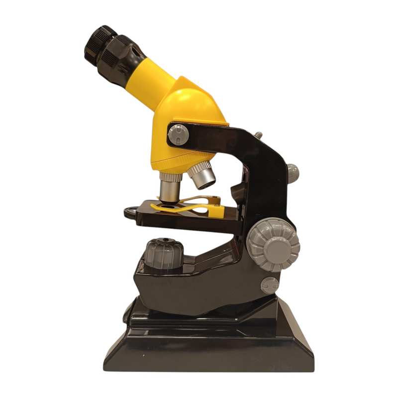 [JU8461] Microscopio de pie, 100x/400x/1200x, 2AA, en caja