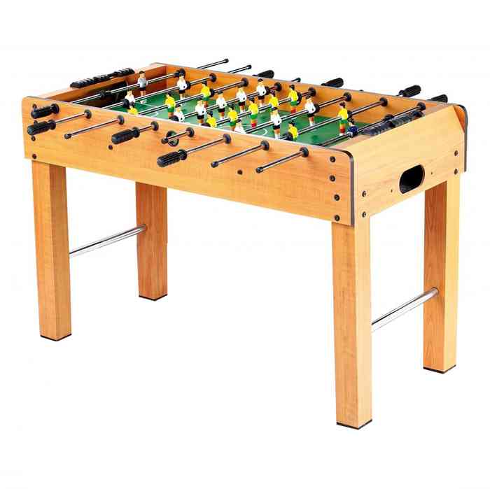 Futbolito de pie de madera, en caja