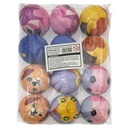Pelota PU, varios diseños, PACKx12