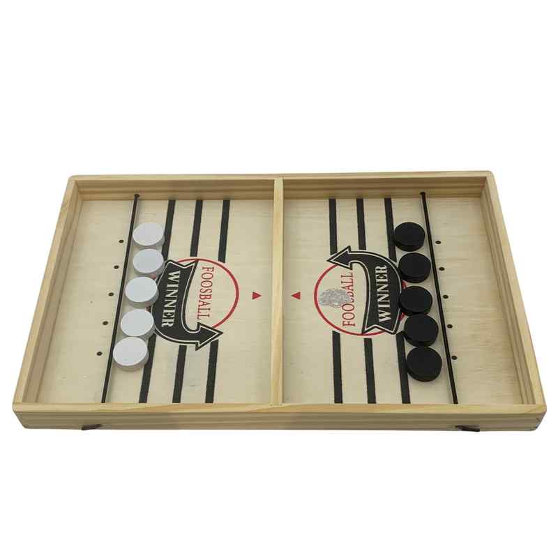 Hockey deslizante de madera,en caja