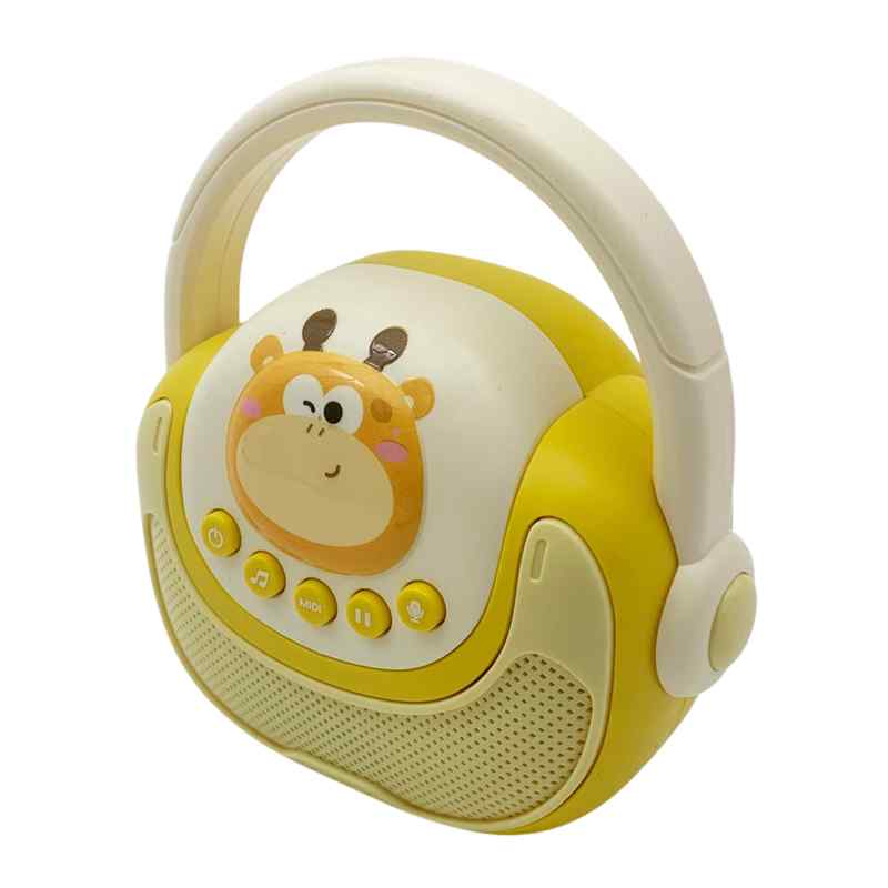 [JU8533] Didáctico radio, con luz y sonido, grabadora, 3AA en caja, 2 colores