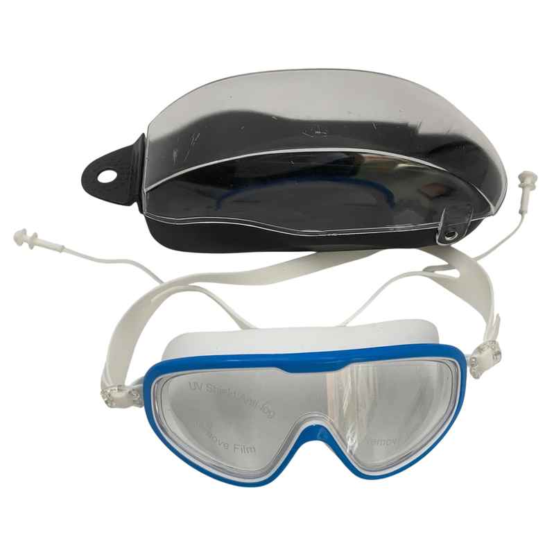 Lentes para buceo, en estuche de plástico