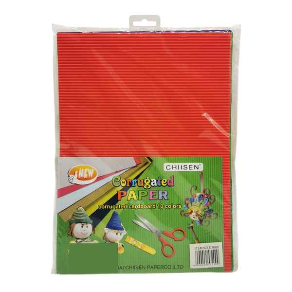 [E1695] Hojas A4, cartón corrugado, x10 colores
