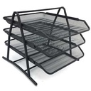 Organizador de metal con 3 bandejas, en caja