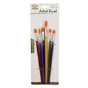 Pincel de madera y nylon x6, en bolsa