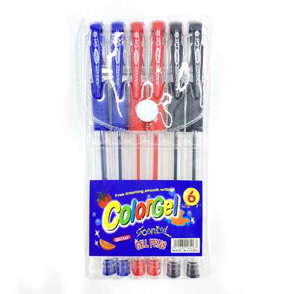 [E2290] Lapicera de gel x6, PACK x24