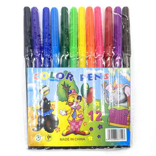 [E2310] Marcadores finos 12 colores, PACK x12