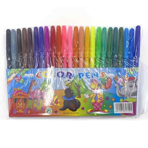 [E2312] Marcadores finos 24 colores, PACK x12