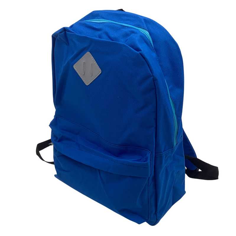 [E2353] Mochila juvenil lisa con bolsillo frontal, varios colores