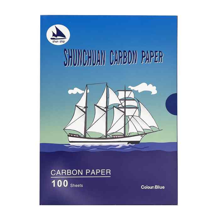 [E2415] Papel carbónico A4 azul, PACK x100