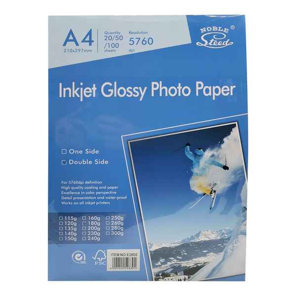 Papel fotográfico A4 x20 180g, en bolsa