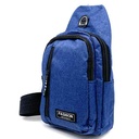 Mochila bandolera, de tela, en bolsa