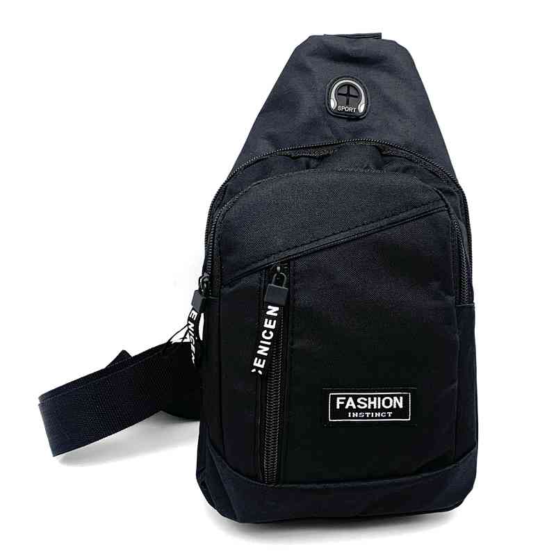 [E2646] Mochila bandolera, de tela, en bolsa varios colores
