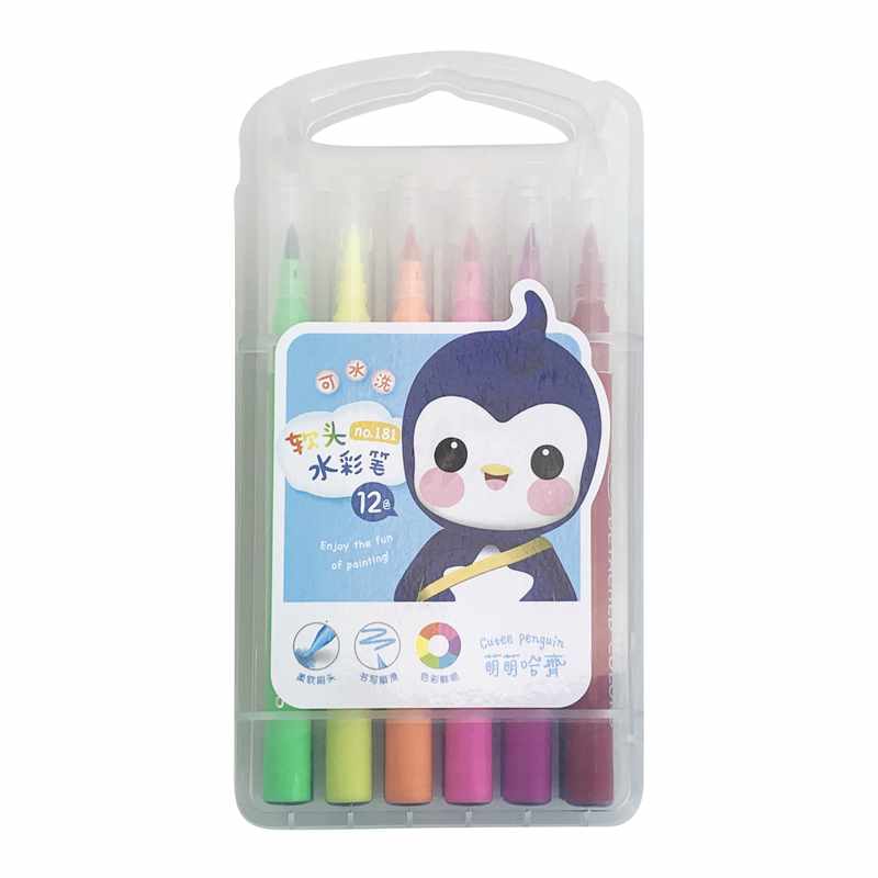 [E2684] Marcadores finos x12 colores, en estuche