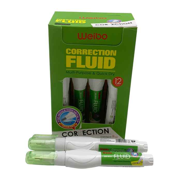 [E2686] Corrector líquido lápiz 9ml, CAJA x12, WEIBO