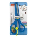Tijera con protección 13.7cm, en cartón PACKx12, varios colores