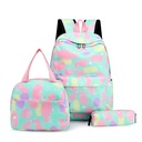 Mochila juvenil con vianda y cartuchera, en bolsa, varios colores