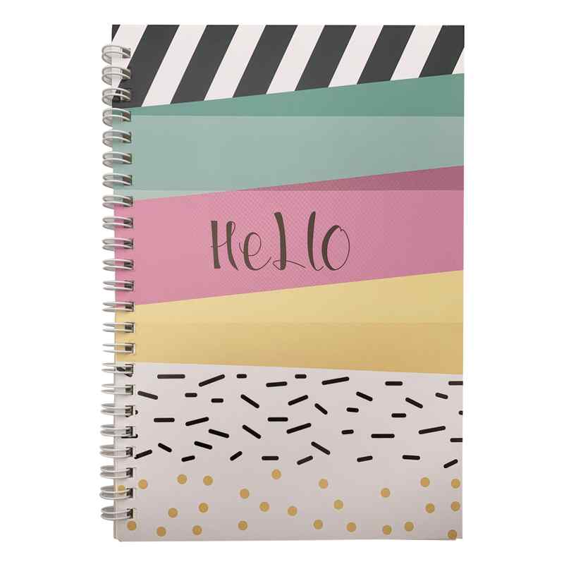 [E2823] Libreta con espiral 60 hojas, varios diseños